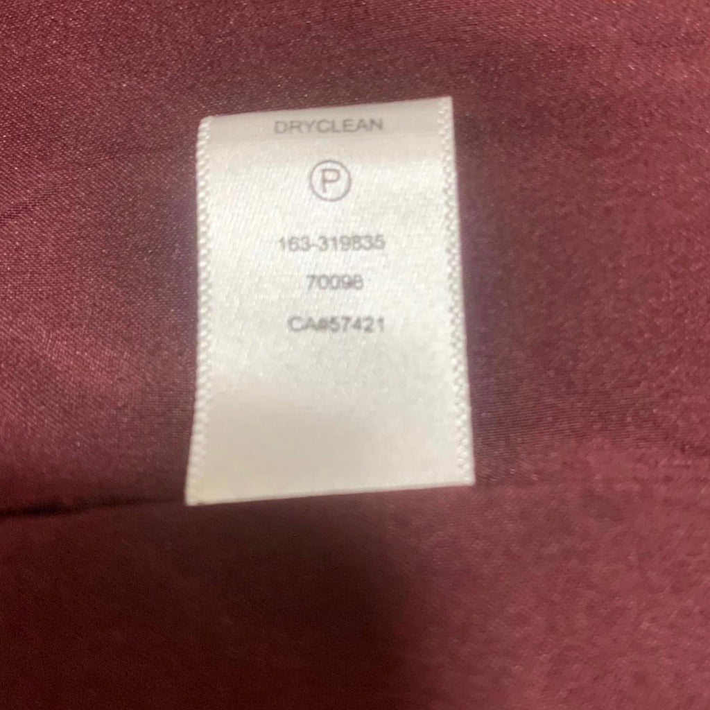 LOFT Ann Taylor Women's Jacket Size S Petite Burgundy Polka Dot Blazer