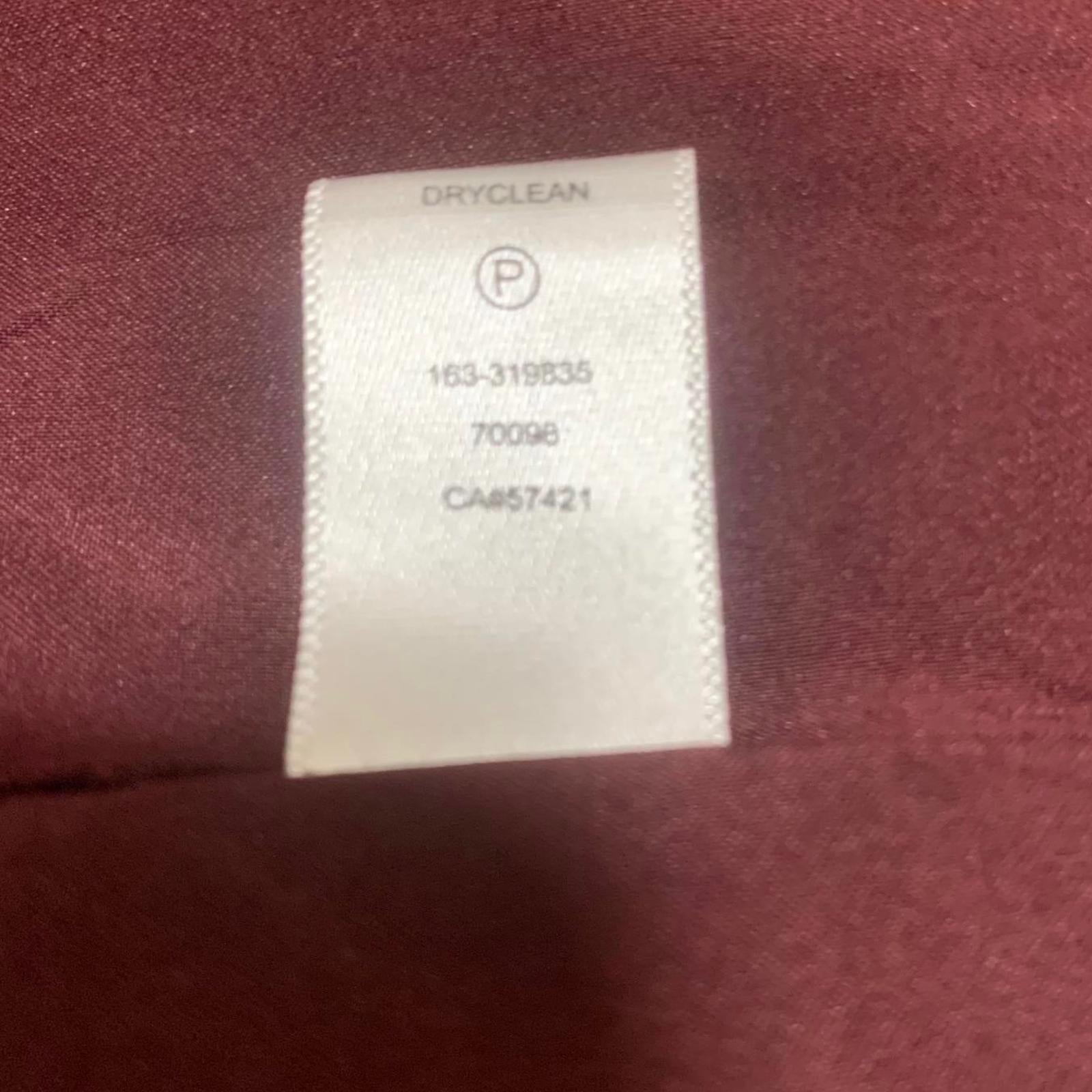 LOFT Ann Taylor Women's Jacket Size S Petite Burgundy Polka Dot Blazer