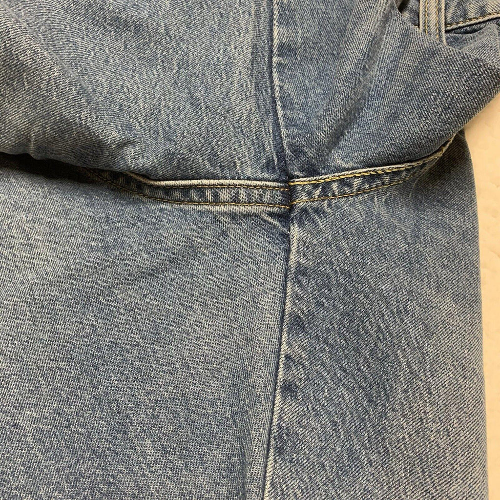 Vaqueros Levi's Premium para mujer, corte acampanado azul, bolsillo con solapa, talla 31/30
