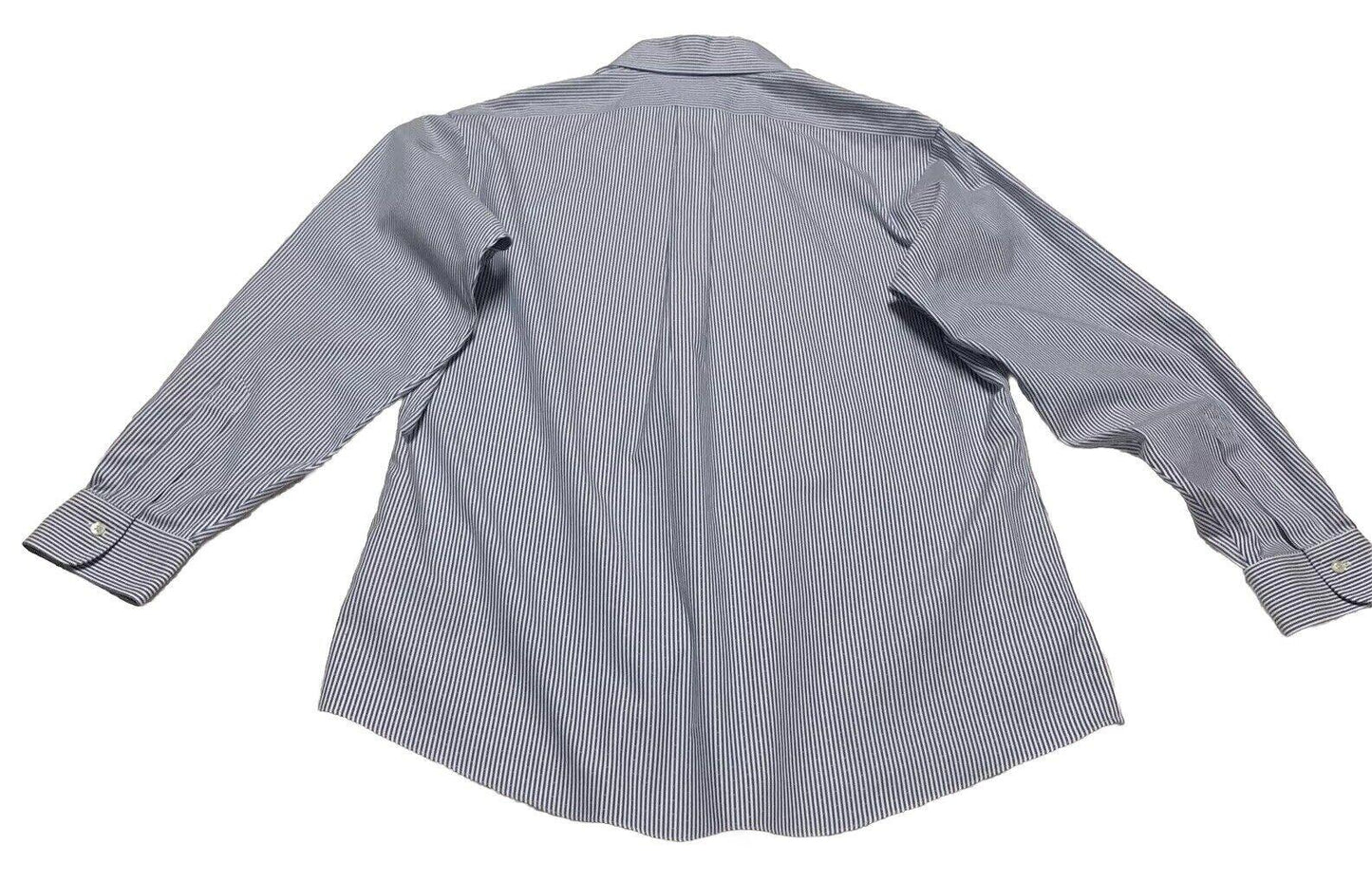 Brooks Brothers Regent Shirt Mens 16 1/2 - 34 Blue Striped Long Sleeve Non-Iron