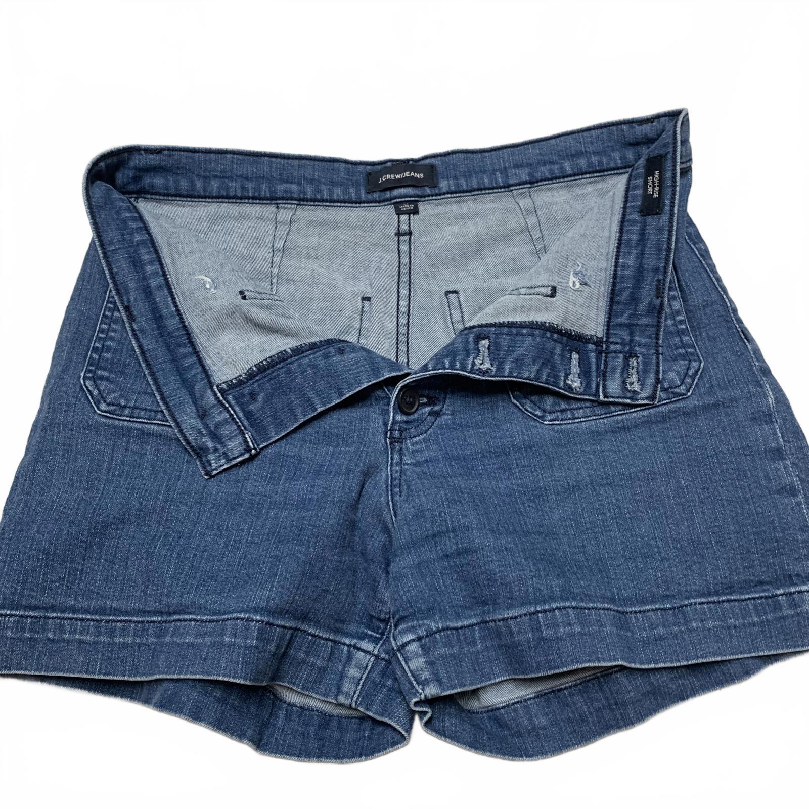 Shorts vaqueros de cintura alta con botones y bragueta de J. Crew para mujer, talla 29