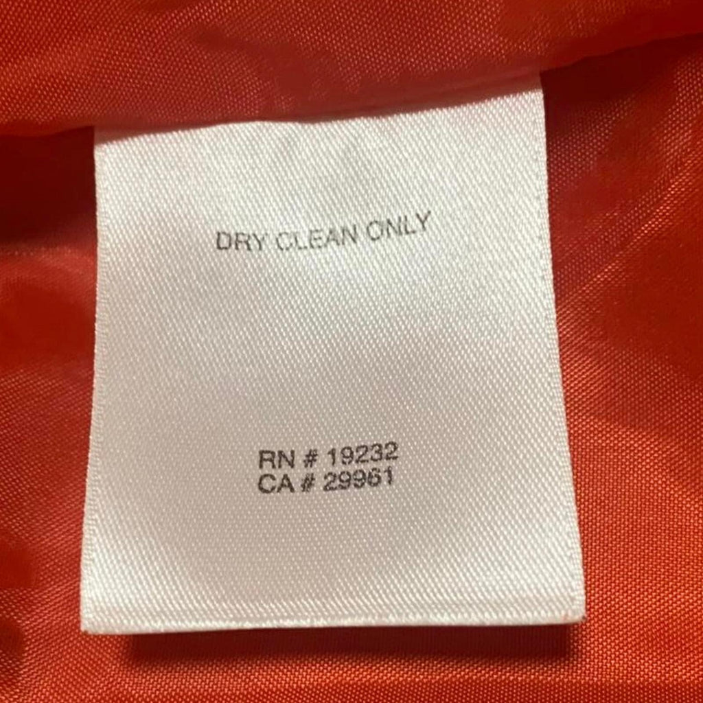 Alfred Dunner Women's 14 Suede Leather Jacket Orange