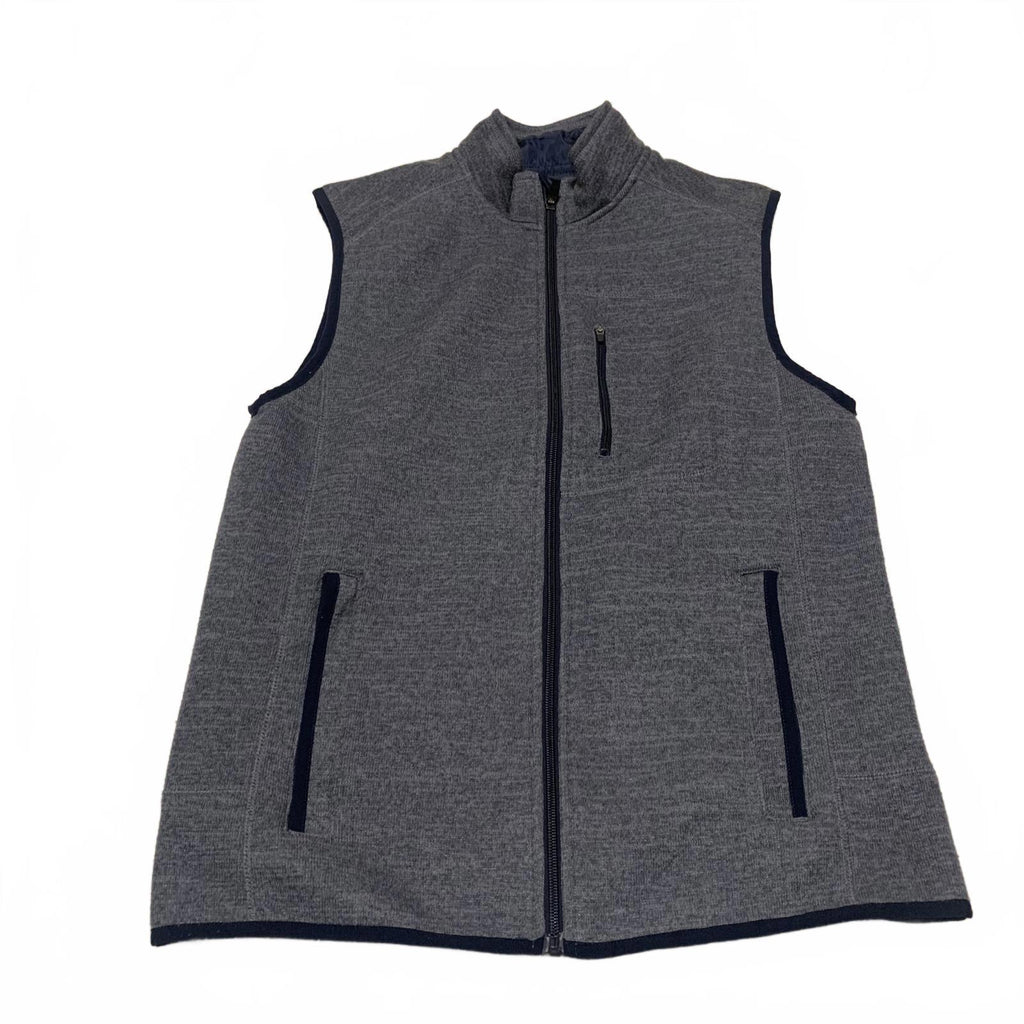 Chaleco polar gris Johnnie-O West Coast Prep, talla mediana, para hombre