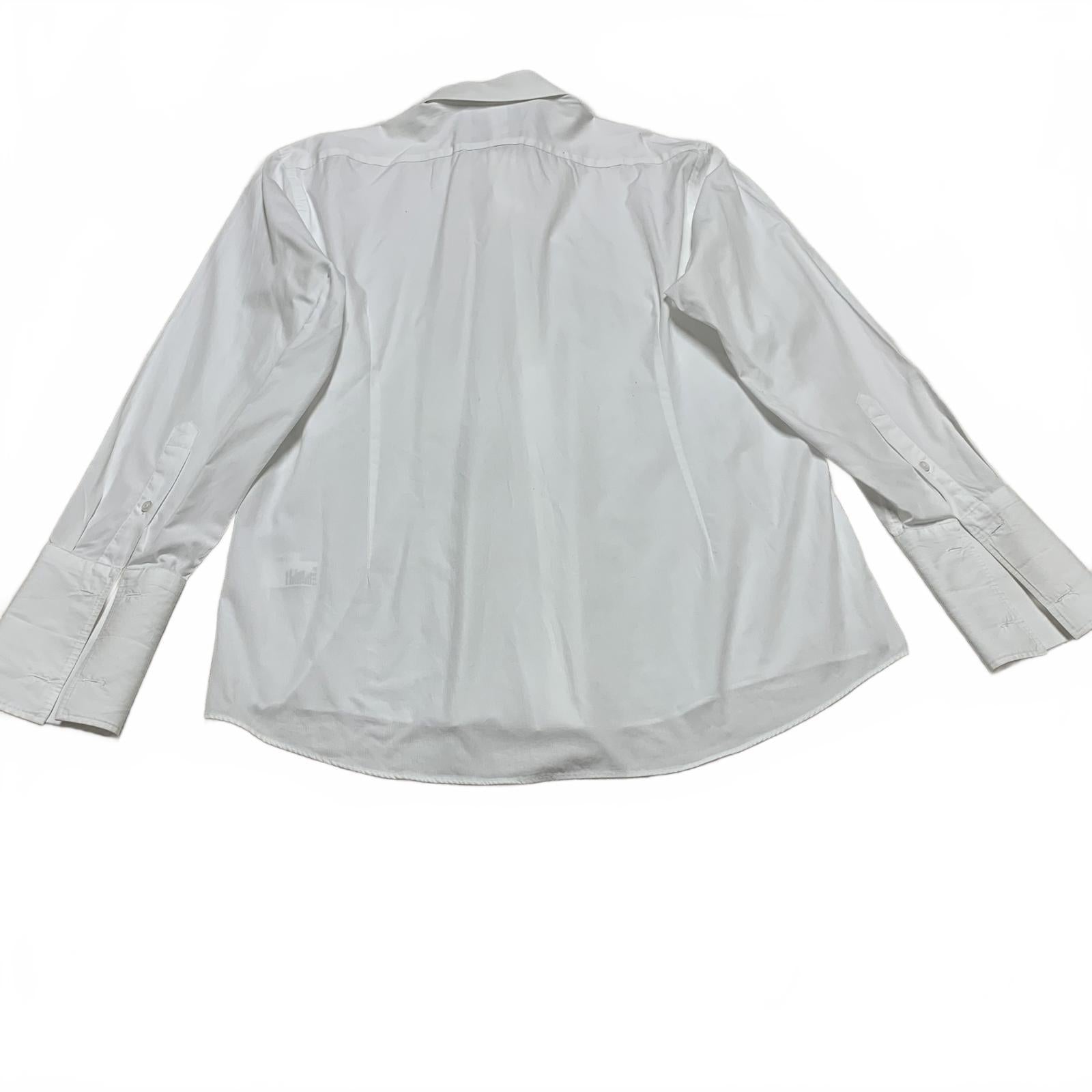 Camisa de vestir ajustada con botones para hombre, color negro y marrón, talla 17, 100 % algodón egipcio, 1826