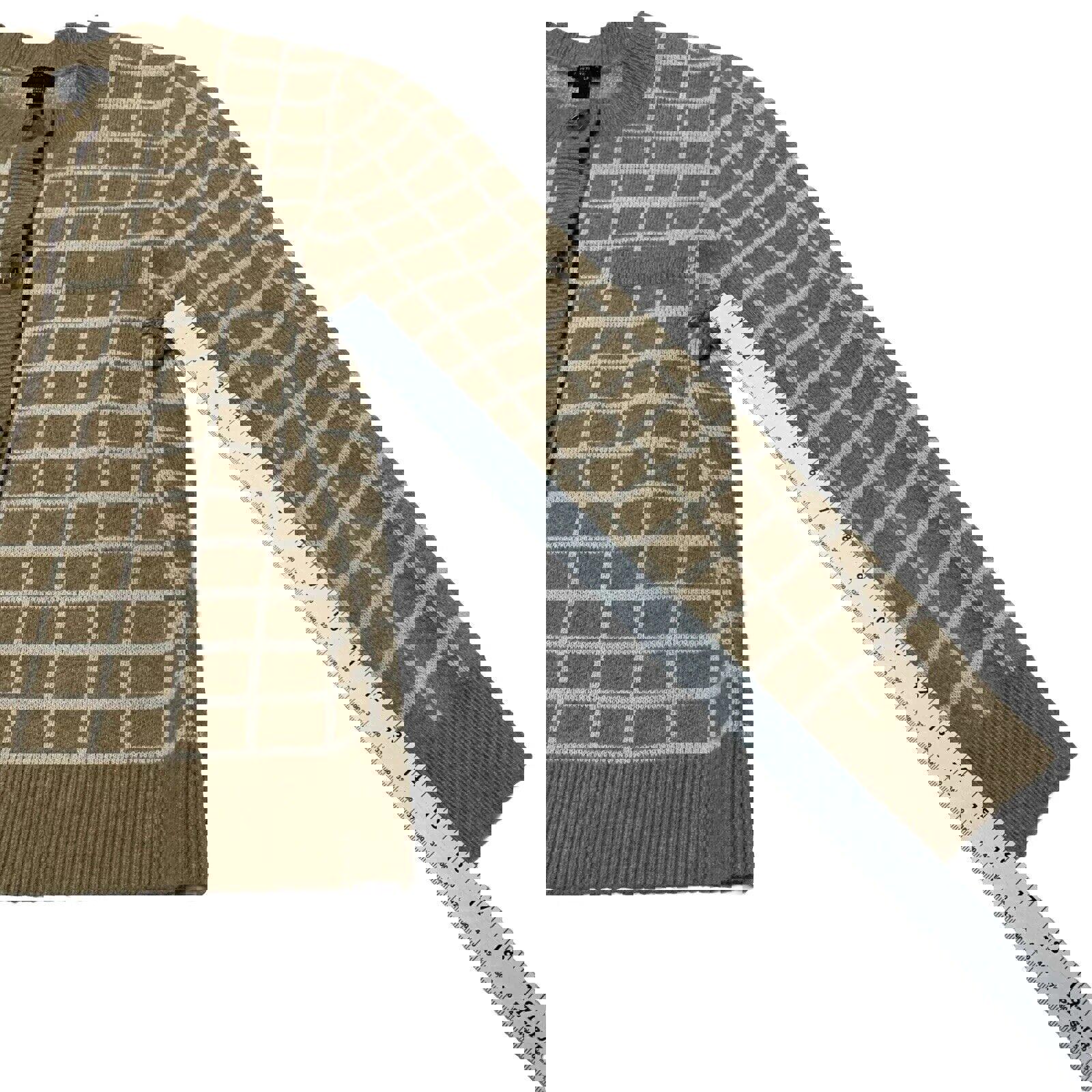 Chaqueta tipo suéter beige tostado grande para mujer de Ann Taylor