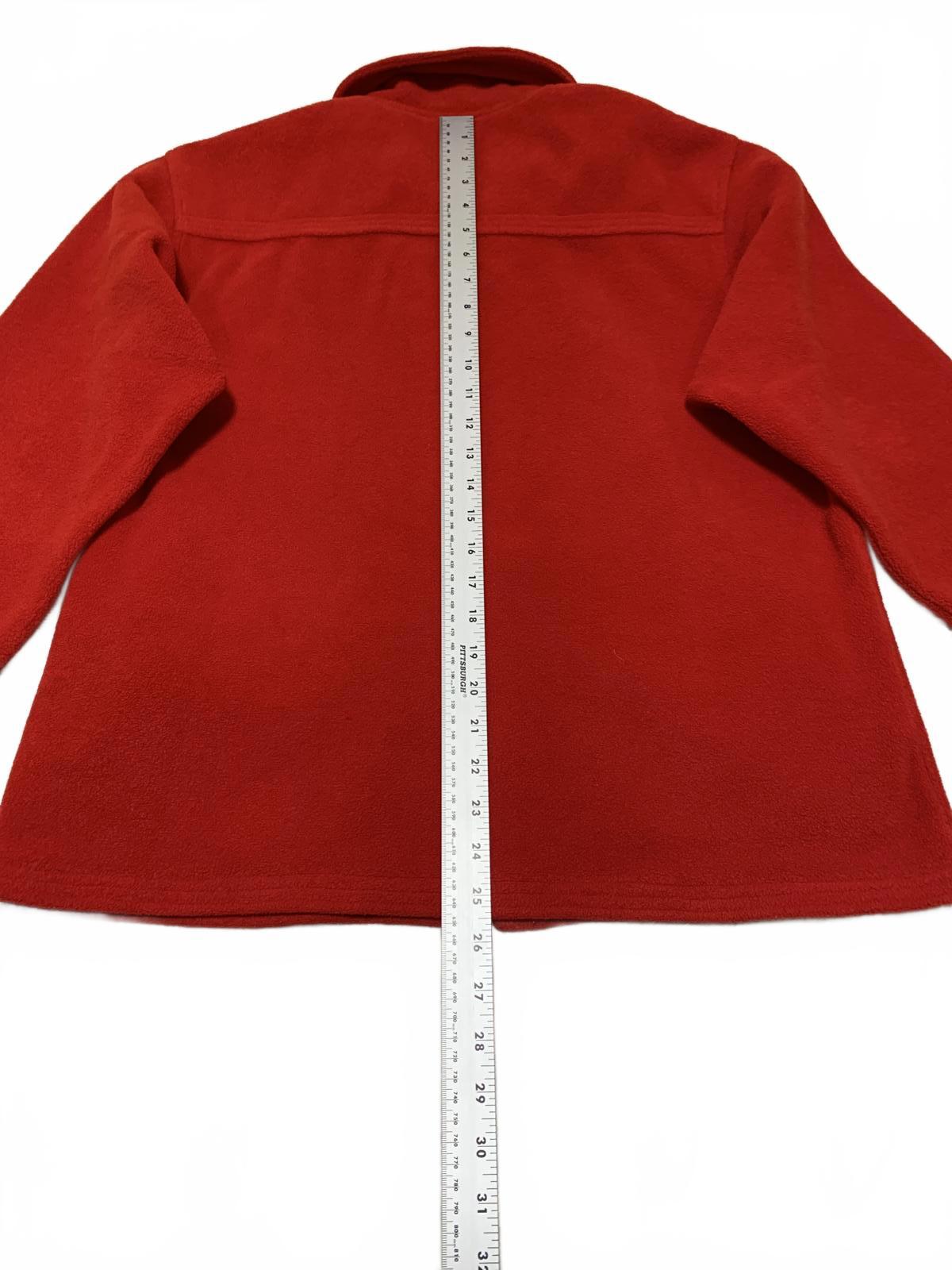 Chaqueta polar roja con cremallera y bolsillos, talla pequeña, para mujer, de la colección Willi Smith