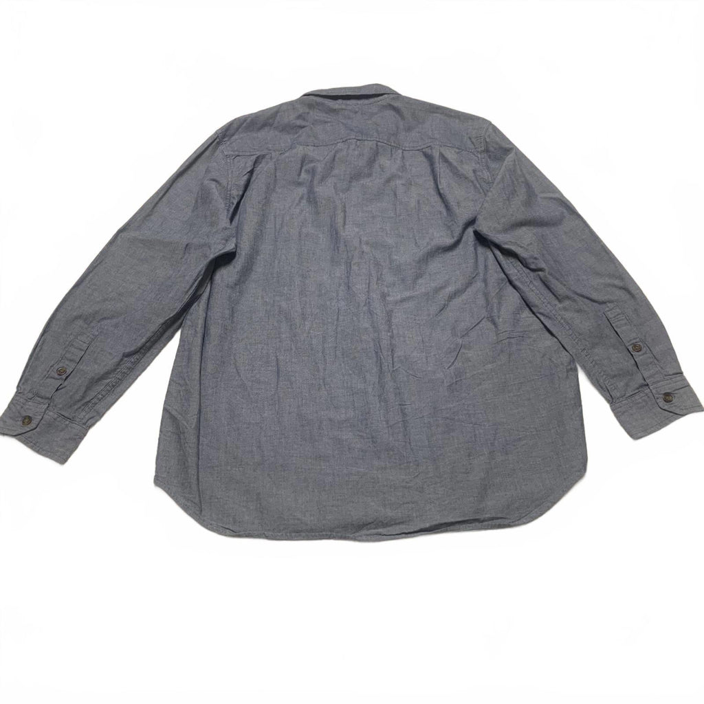 Camisa de trabajo Carhartt Chambray con botones, color azul lavado, talla grande para hombre