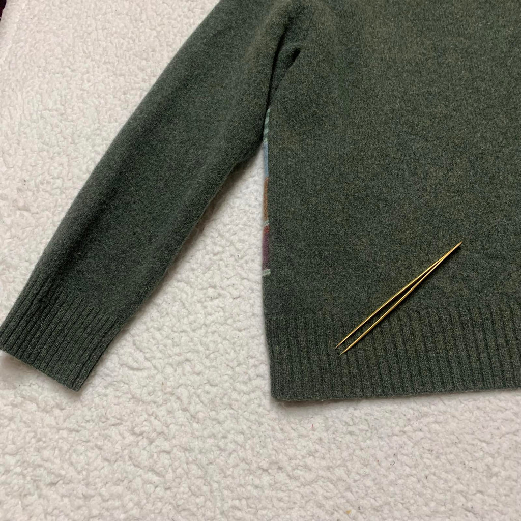 Suéter de lana a cuadros grande para hombre de Grant Thomas