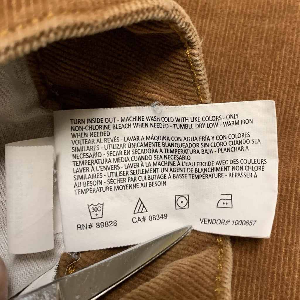 Pantalones de pana Bandolino para mujer, talla 12, marrón, estilo Mandie, pierna recta