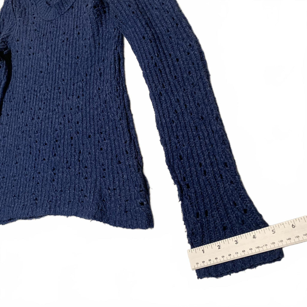 Suéter de punto de manga larga azul para mujer talla L de Free People