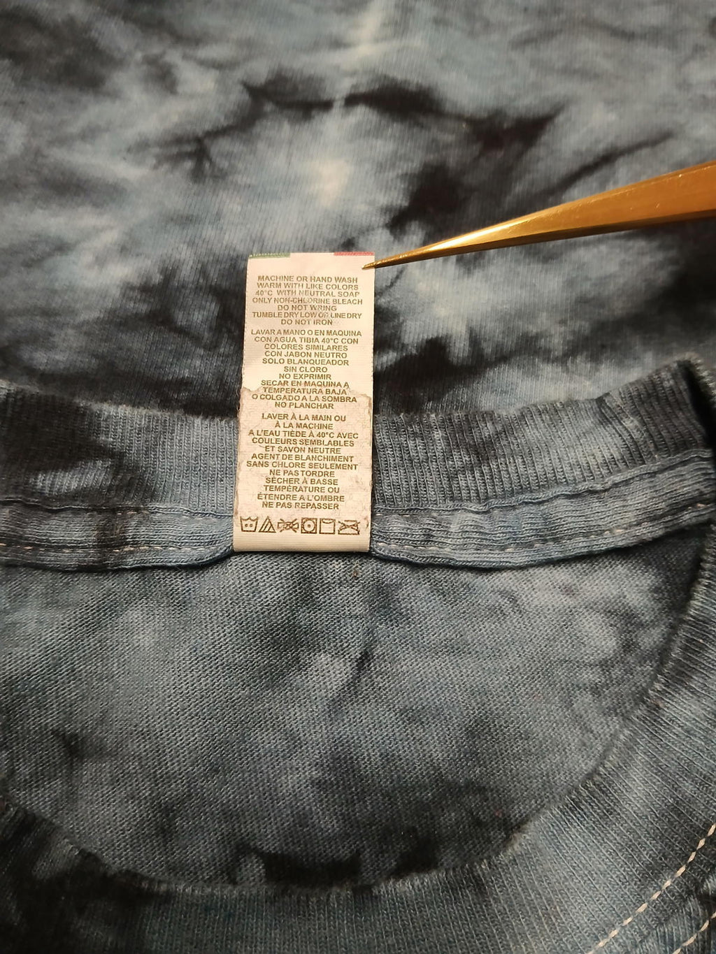 M&O Gold Unisex Sz M Blue Woodstock T-Shirt Music & Peace