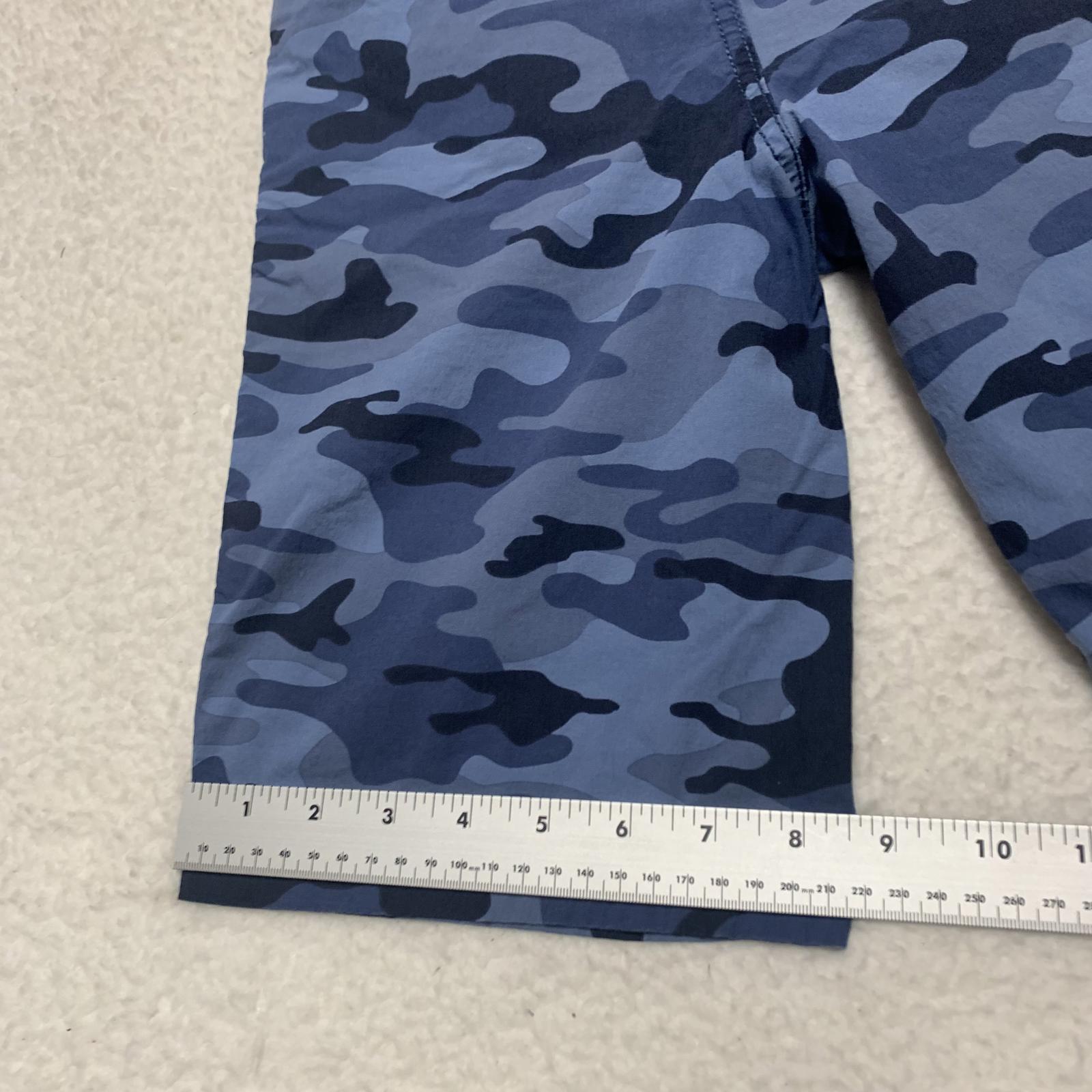 Pantalones cortos cargo de camuflaje azul para niños GAP talla grande verano W22