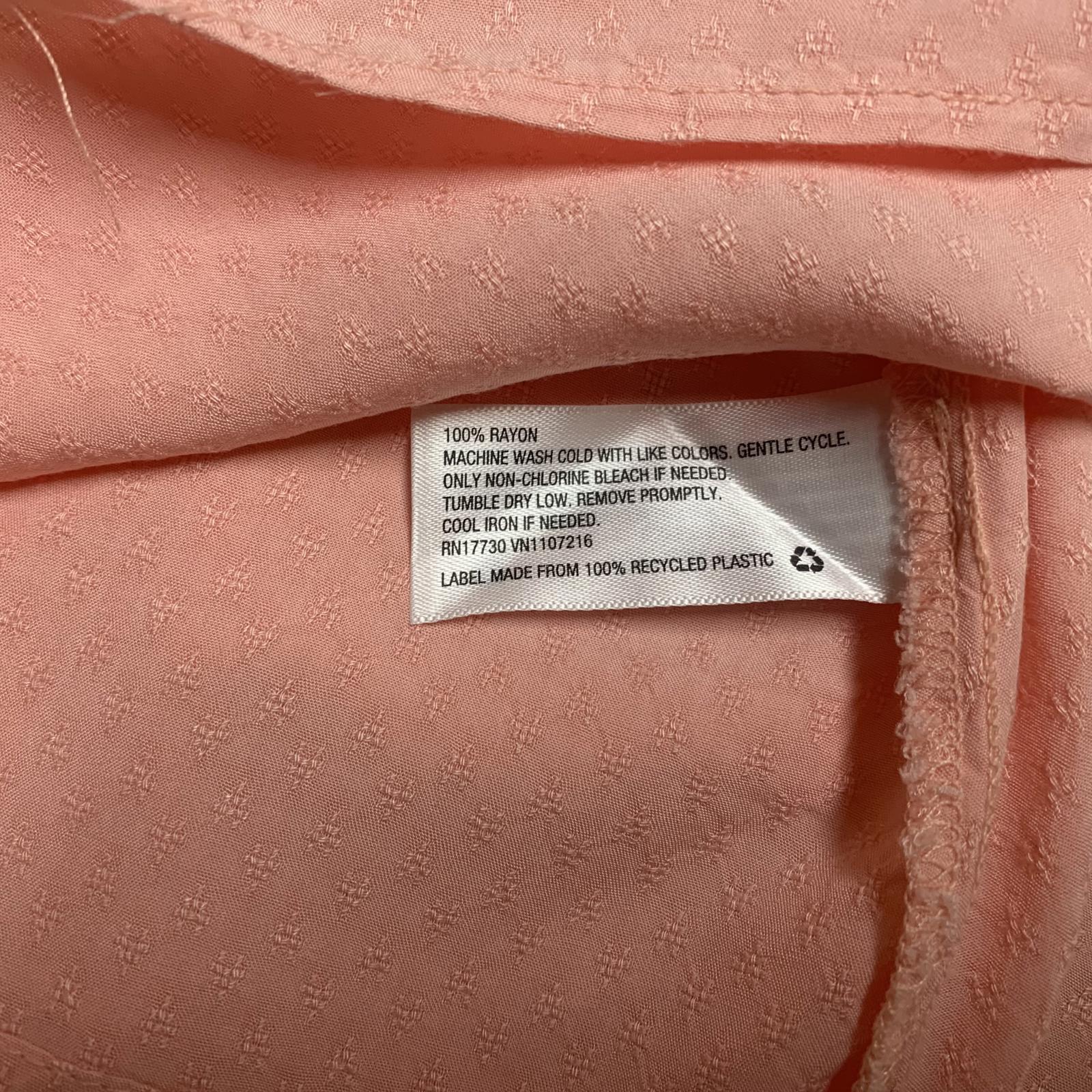 Camisa campesina rosa melocotón talla XXL para mujer de Isabel Maternity