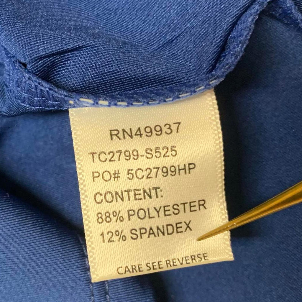 Top elástico sin mangas con estampado floral de jungla azul Debbie para mujer talla M TAIL