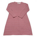 Vestido de verano de manga larga a rayas blancas y rosas de Sail to Sable Juniors, talla extra pequeña