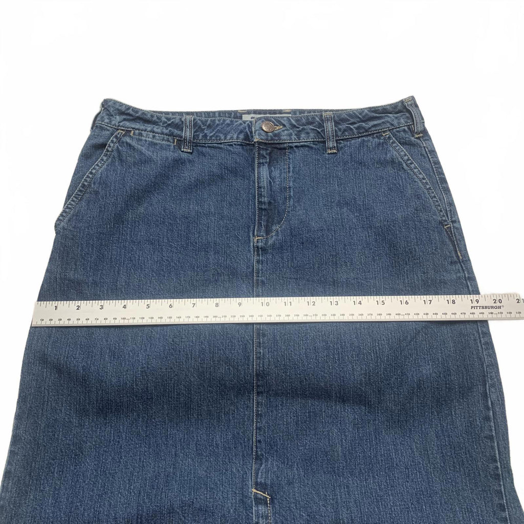 Falda vaquera larga clásica azul de Old Navy para mujer, talla 8