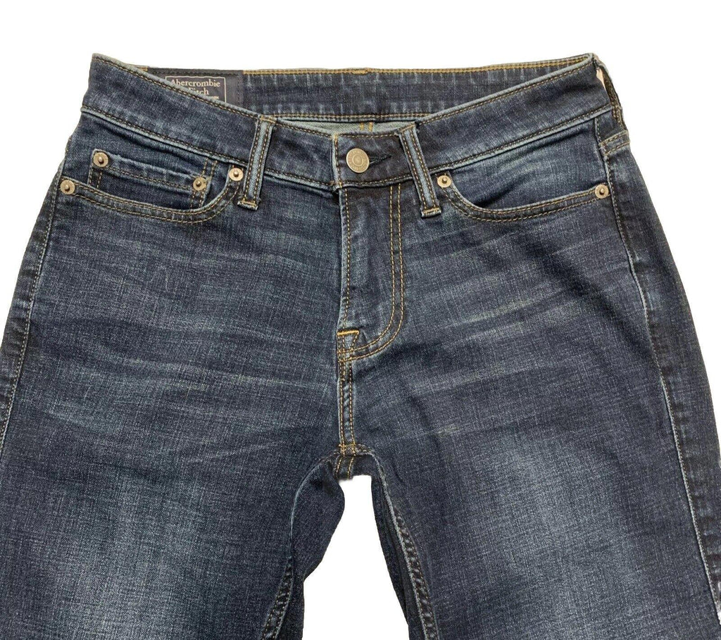 Vaqueros azules ajustados y elásticos Rustin Athletic de Abercrombie &amp; Fitch para hombre, talla 26 x 30