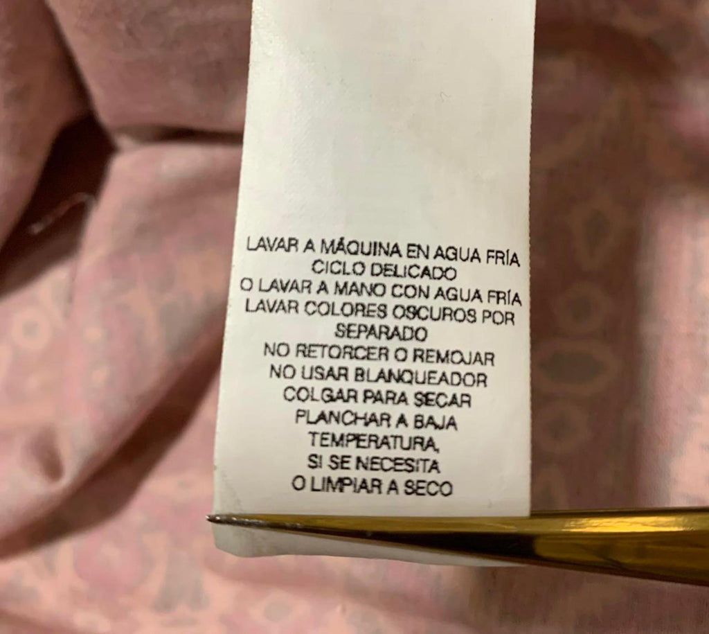 Vestido tubo Joe Fresh con cuello en V, sin mangas y estampado floral, talla S para mujer