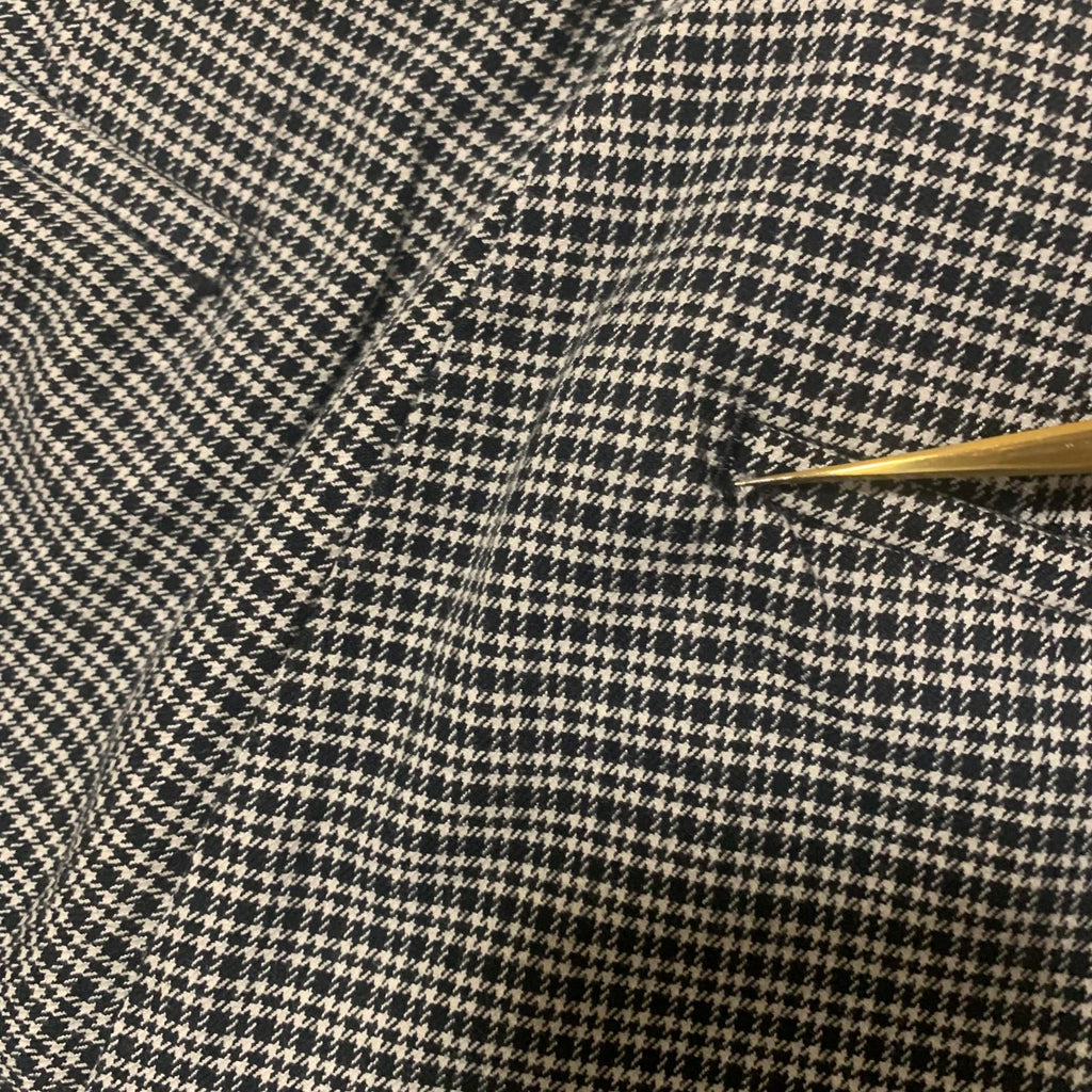 Pantalones de vestir LOFT para mujer, talla 8, estampado a cuadros blanco y negro, ajustados y con curvas