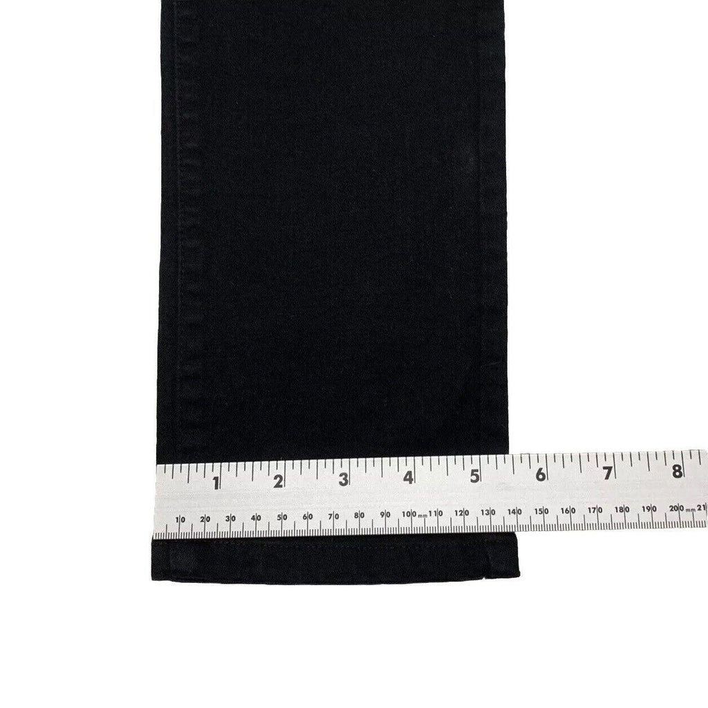 Vaqueros ajustados negros de tiro medio de mezcla de algodón y mezclilla de Uniqlo para hombre, talla 27 x 26,75