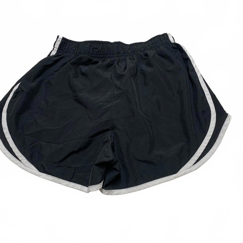 Pantalones cortos de running Nike Dri Fit para mujer, talla pequeña, ribete blanco y negro