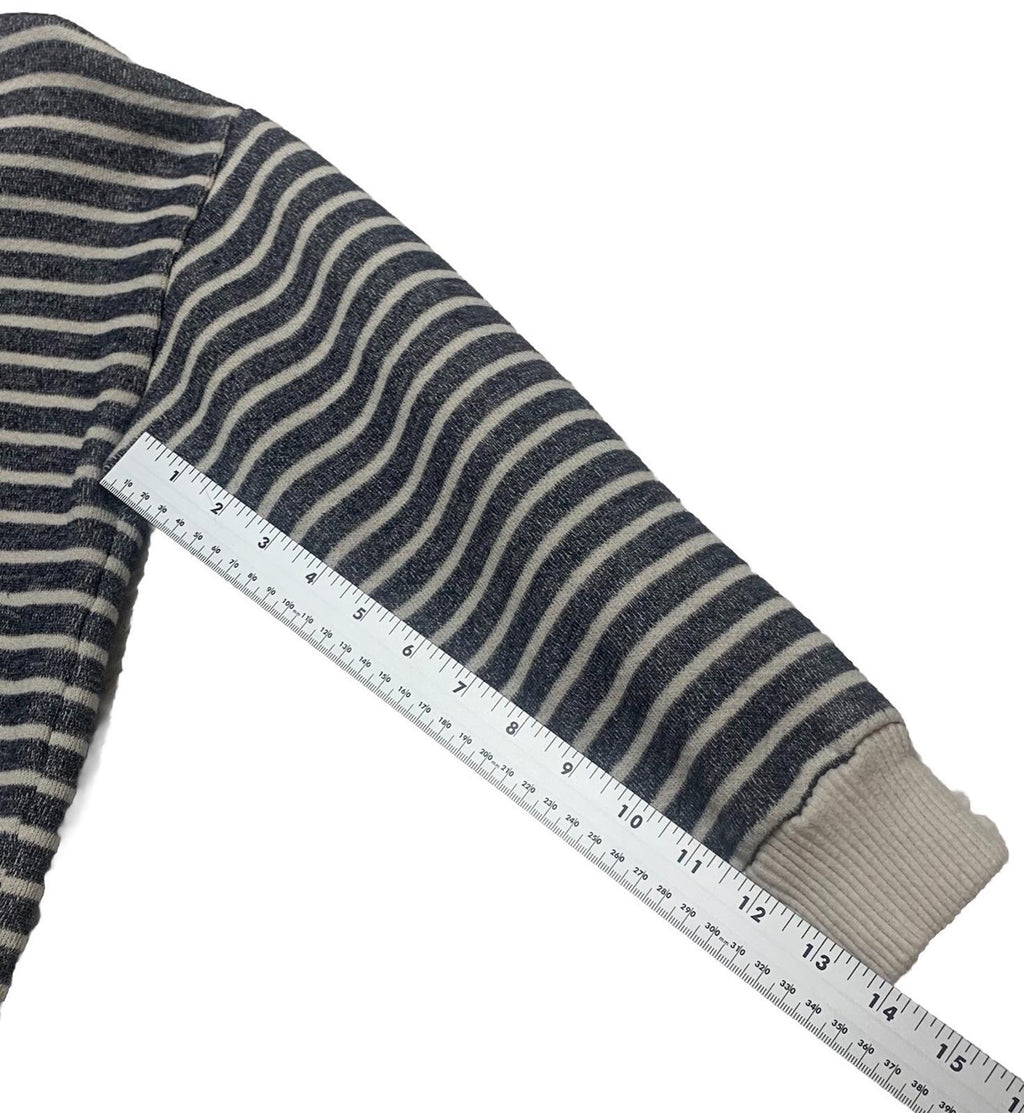 Suéter corto de manga larga azul y beige para mujer, talla M, de Zara