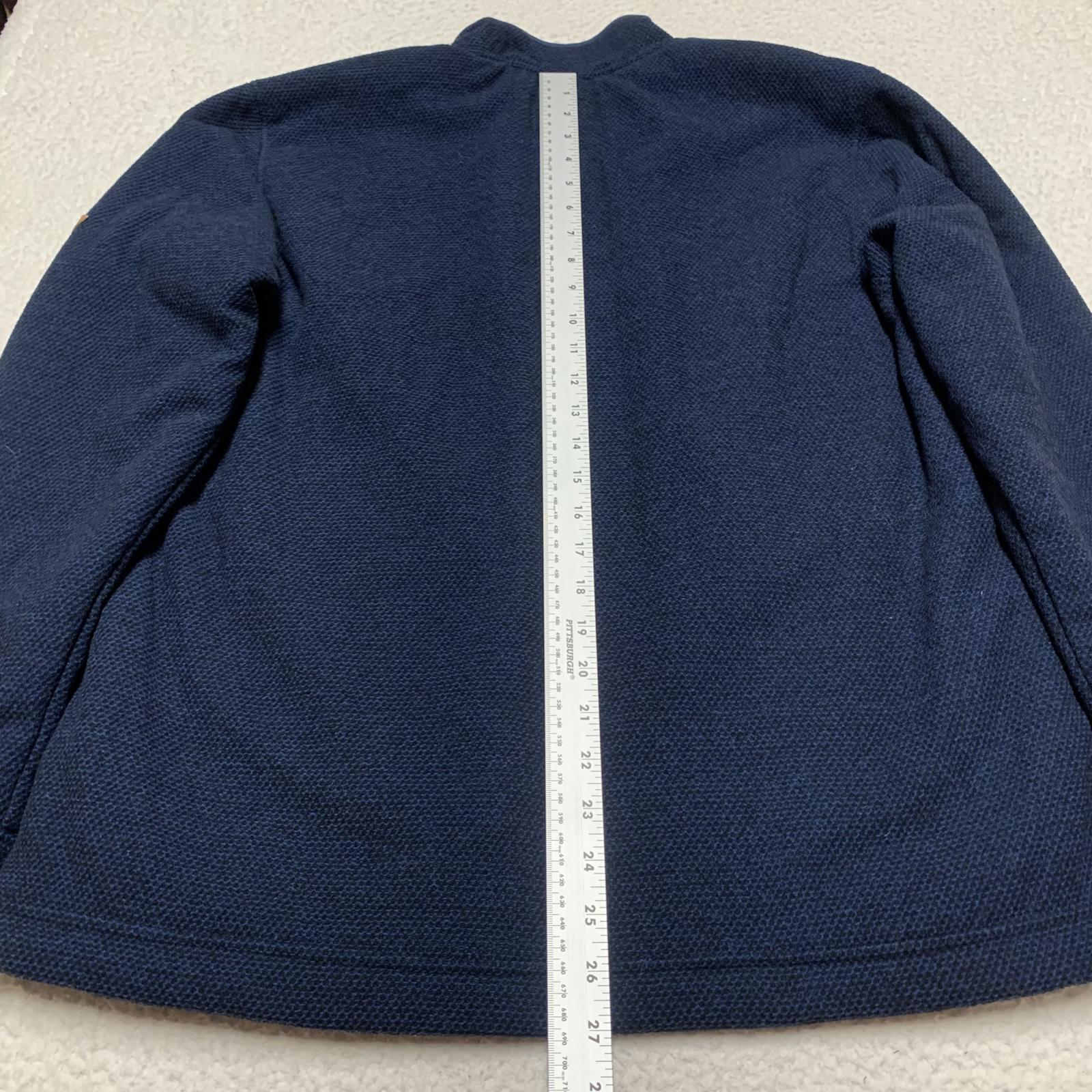 Chaqueta polar azul marino mediana con forro de sherpa de Orvis para hombre