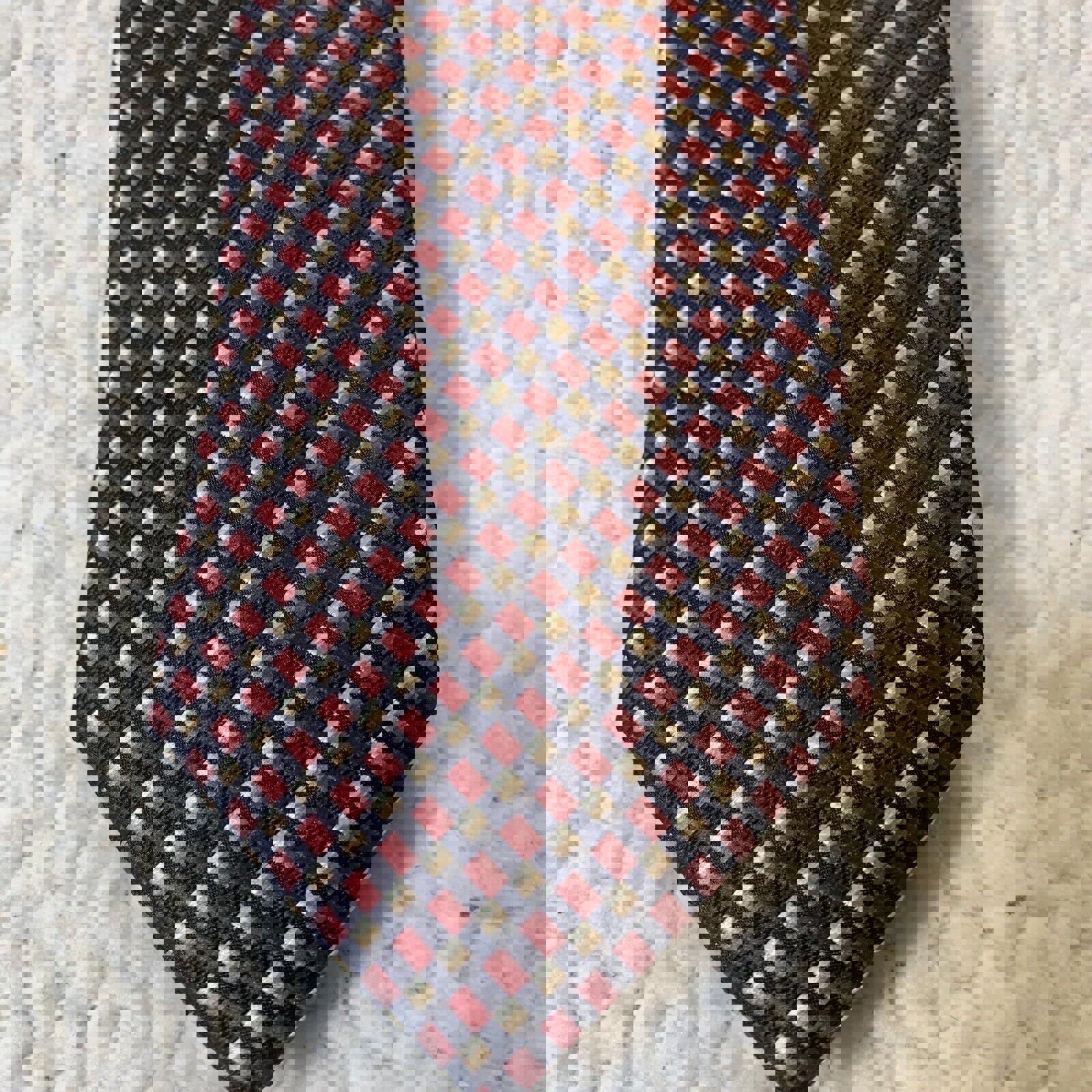 Alexander Julian Men's Geometric Ties Red Black Lot 2