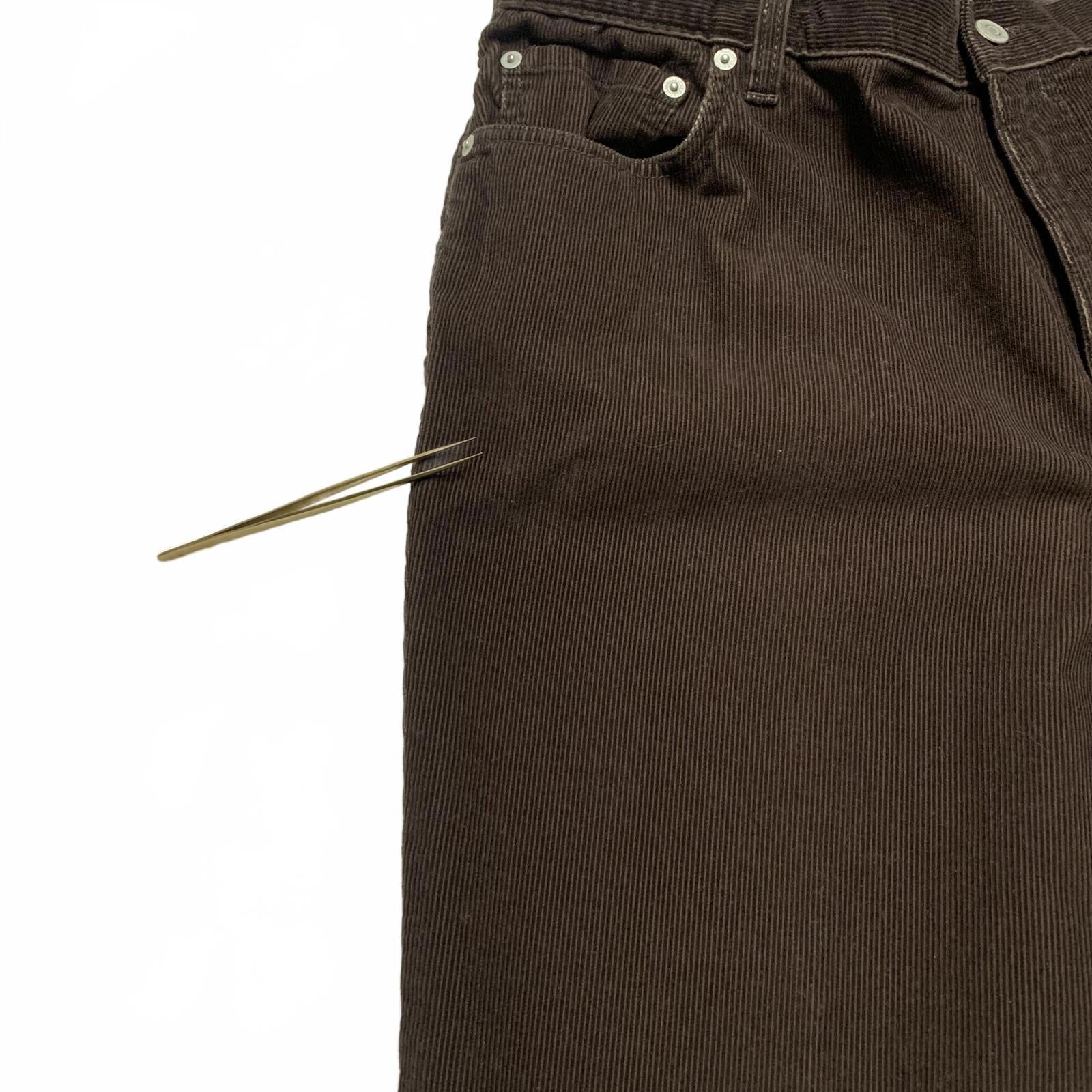 Pantalones de pana con corte tradicional y pierna cónica de Lands' End, talla 38, para hombre, color marrón