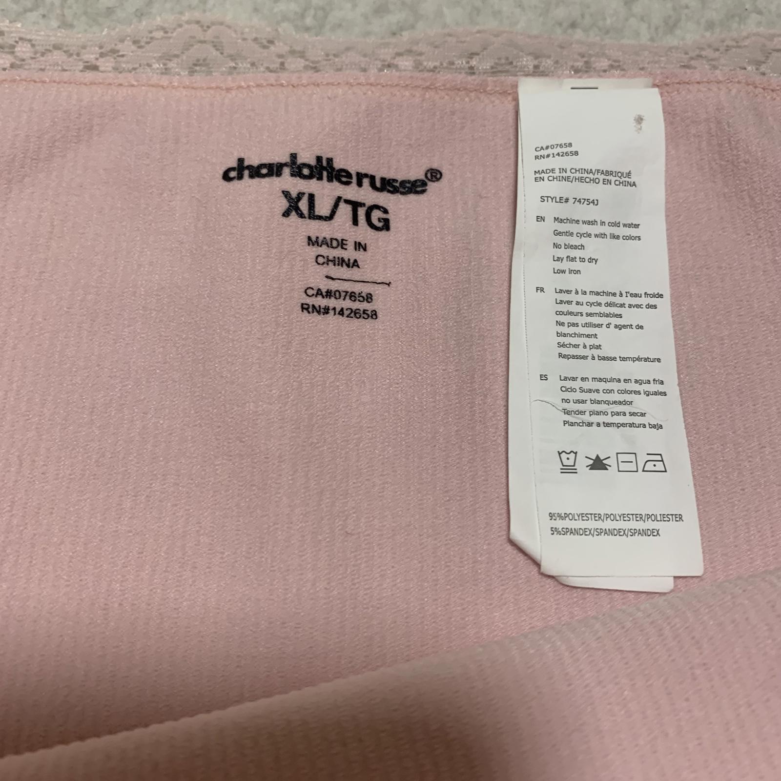 Top rosa de manga larga con hombros descubiertos para mujer, talla XL, de Charlotte Russe