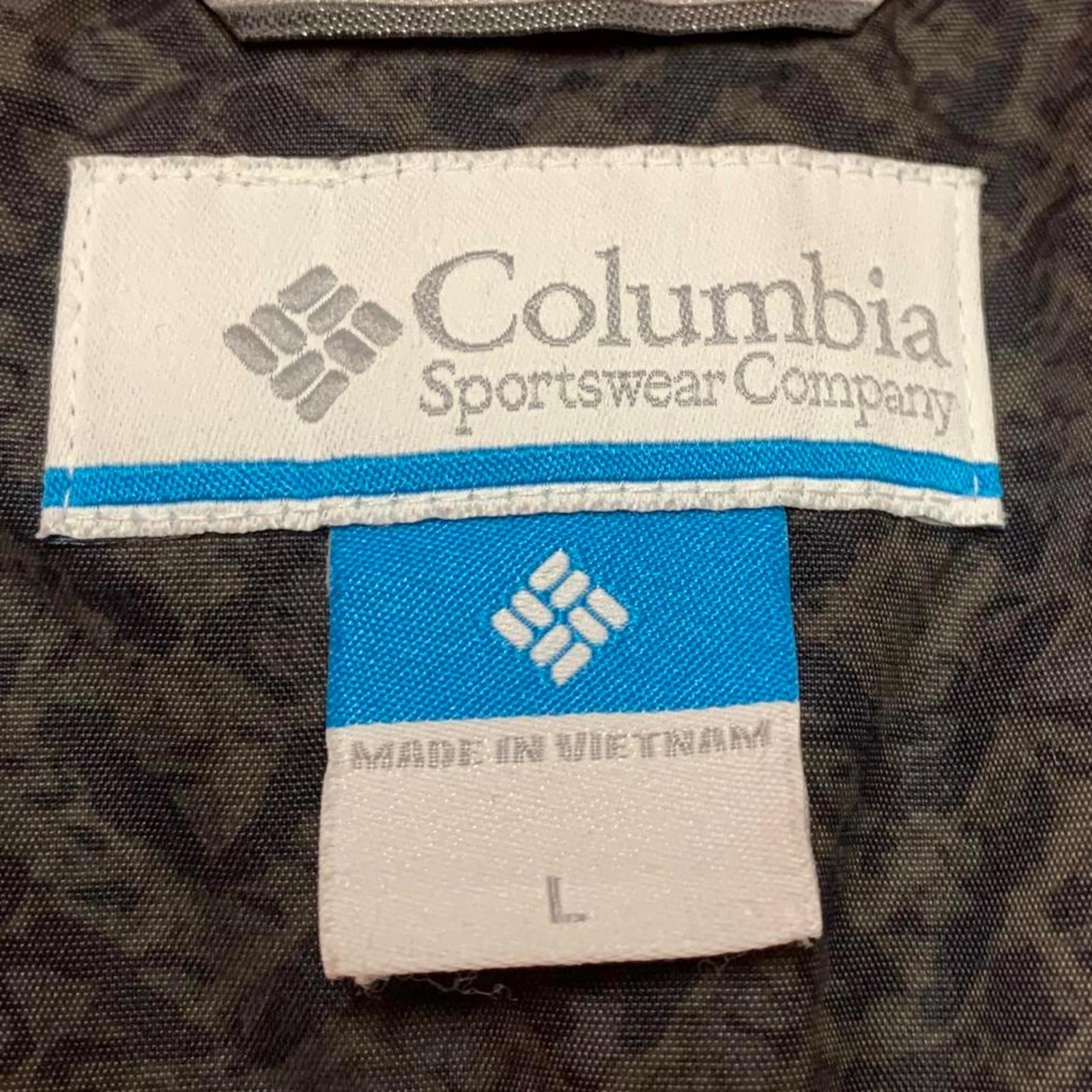 Chaqueta aislante con capucha y color negro y naranja de Columbia, talla grande para hombre