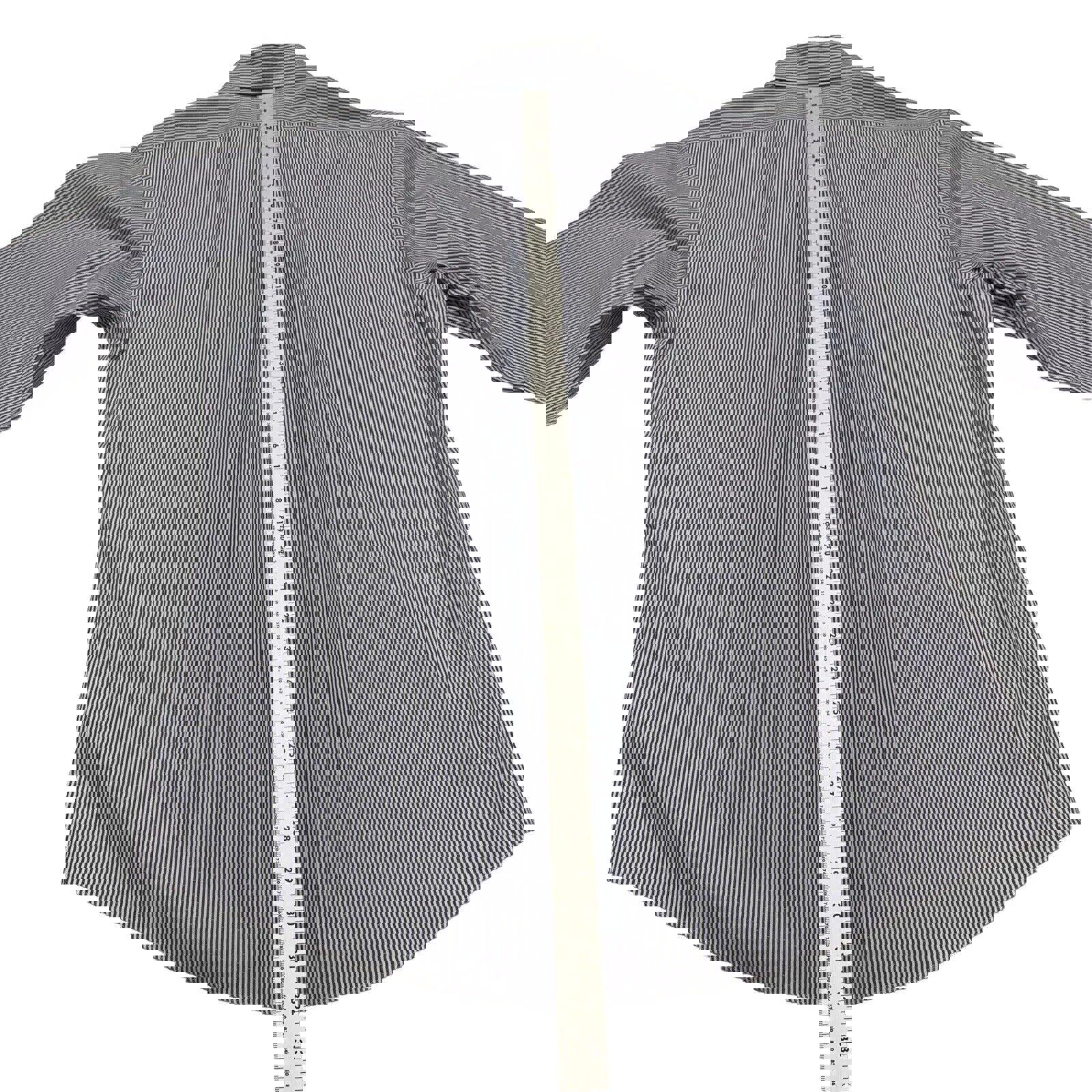 Camisa Brooks Brothers Regent para hombre, tallas 16 1/2 - 34, manga larga, rayas azules, sin planchado