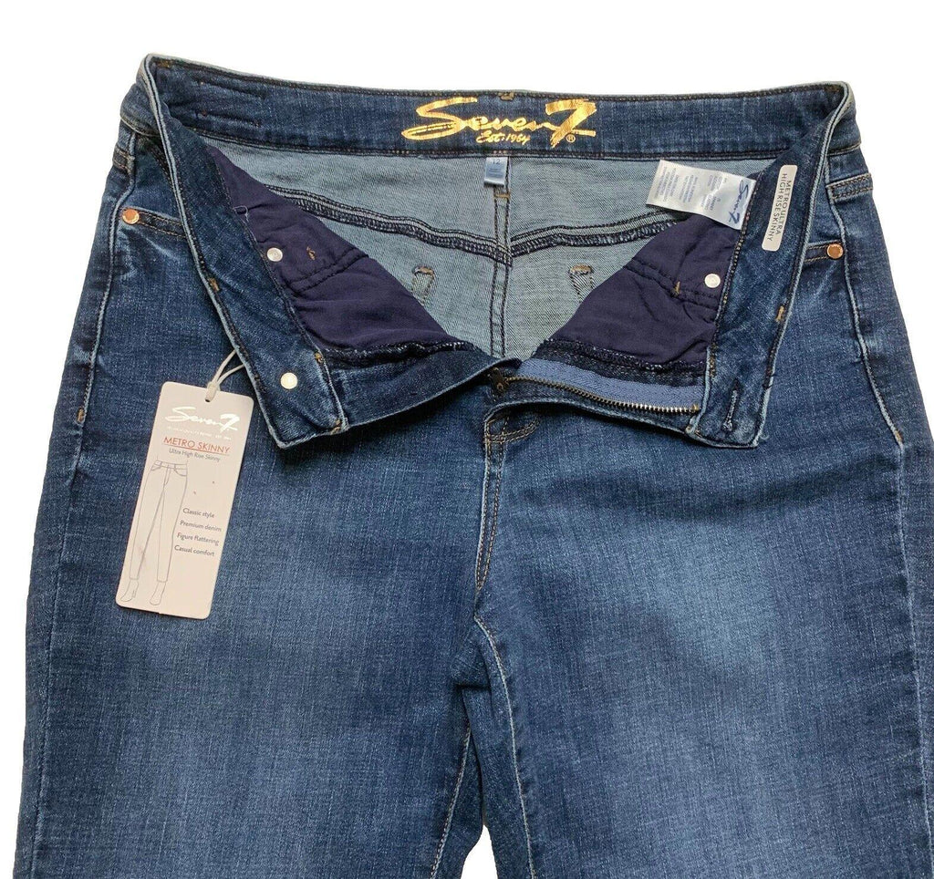 Vaqueros ajustados de tiro ultraalto Seven7 Metro