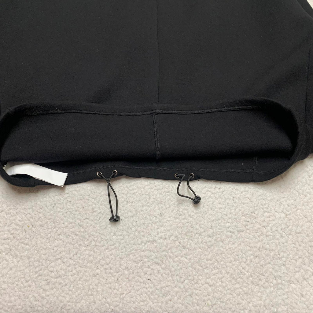 Sudadera corta negra extragrande para mujer de Zara