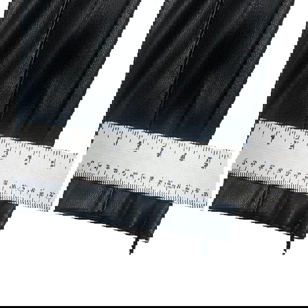 Pantalones Zara para mujer, talla pequeña, negros, de poliéster y piel sintética, hasta el tobillo