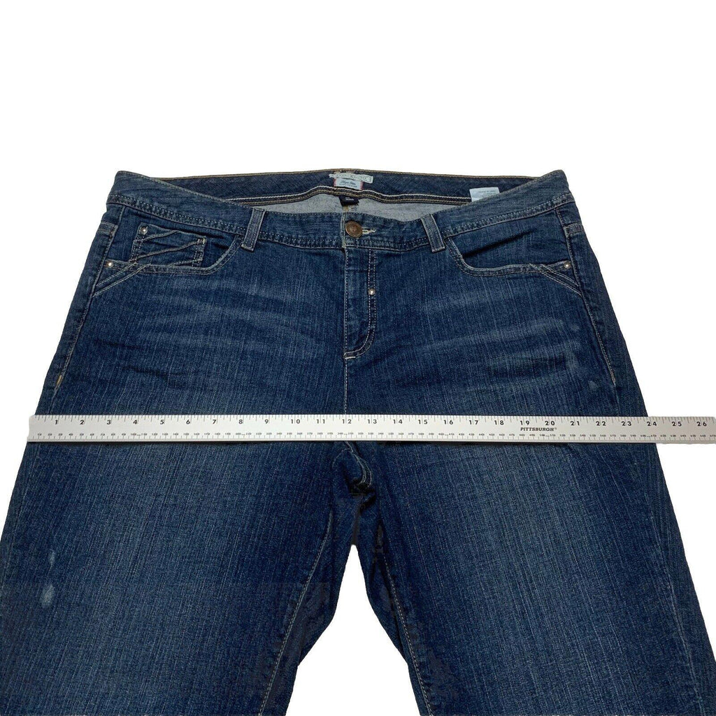 Tommy Hilfiger Jeans para mujer talla 20 azul Hope Slim Cropped