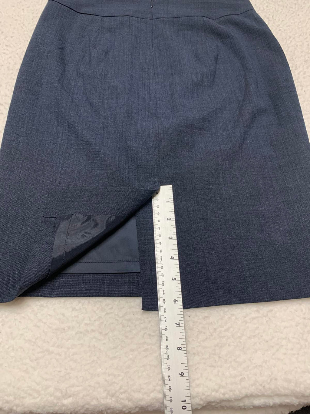 Vintage Banana Republic Womens Sz 0P Petite Navy Blue Skirt