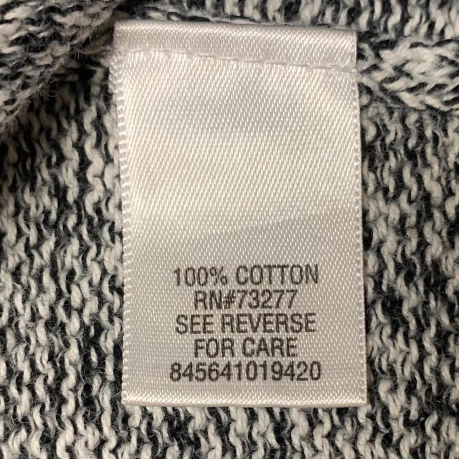 Suéter de algodón a rayas burdeos gris XL para hombre de Croft &amp; Barrow