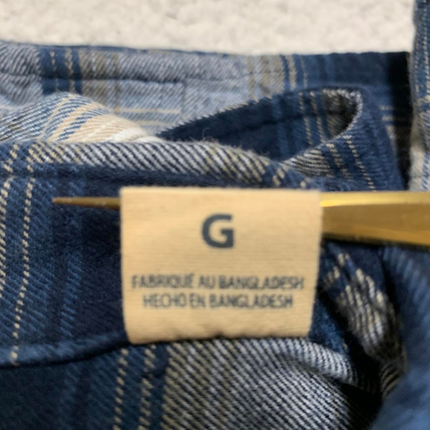 Red Head Brand Co. Men's Sz Large Blue Plaid Flannel Shirt Cotton