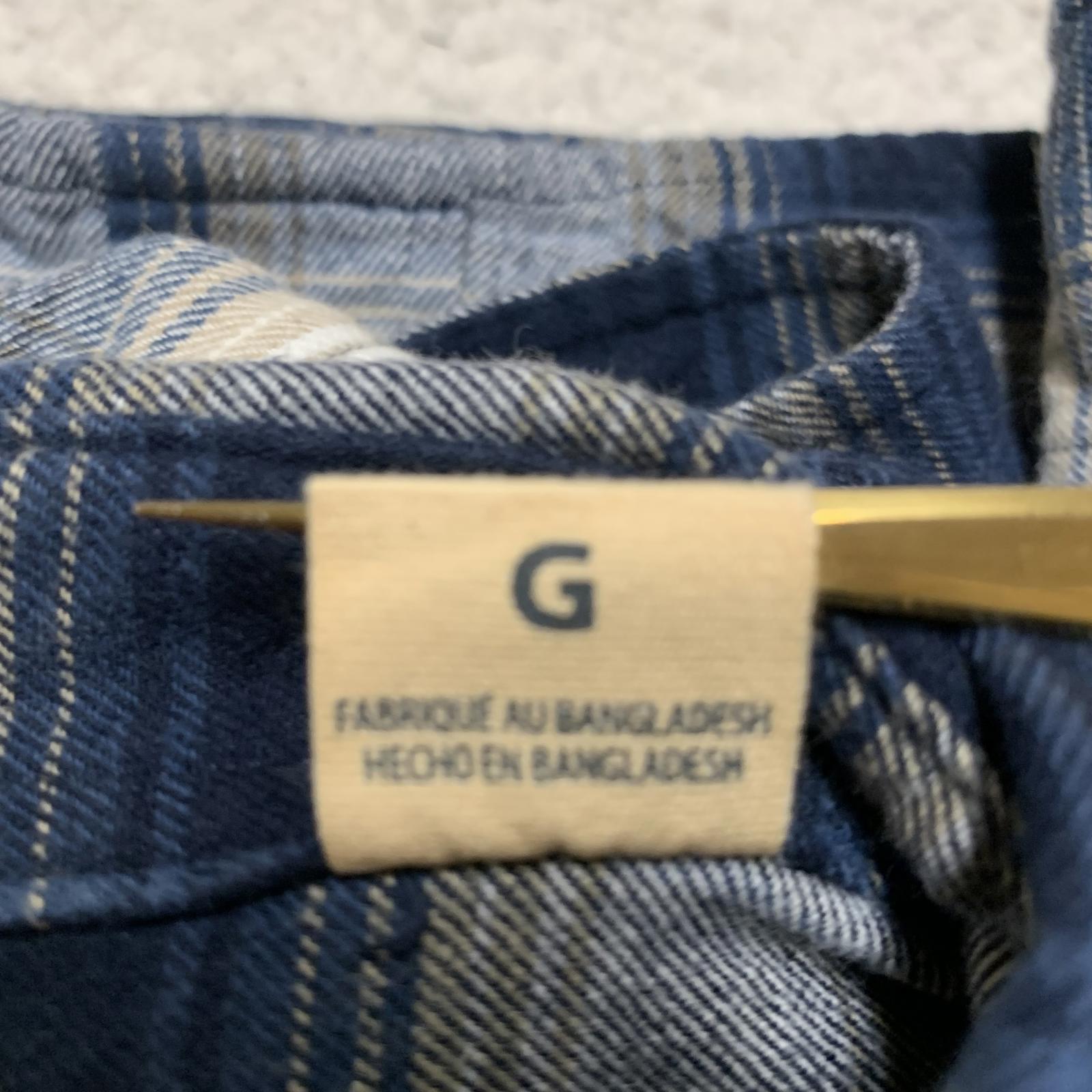 Camisa de franela a cuadros azules de algodón para hombre, talla grande, de Red Head Brand Co.