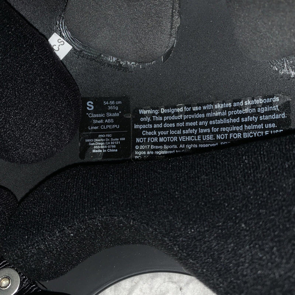 Protec Classic Skate/Bike Certified Helmet Small Matte Black