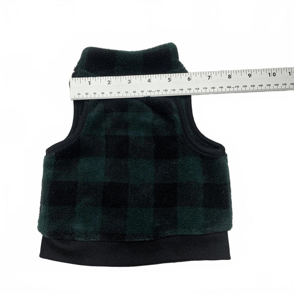 Chaleco polar a cuadros verde unisex Emporio Baby 0-3 meses