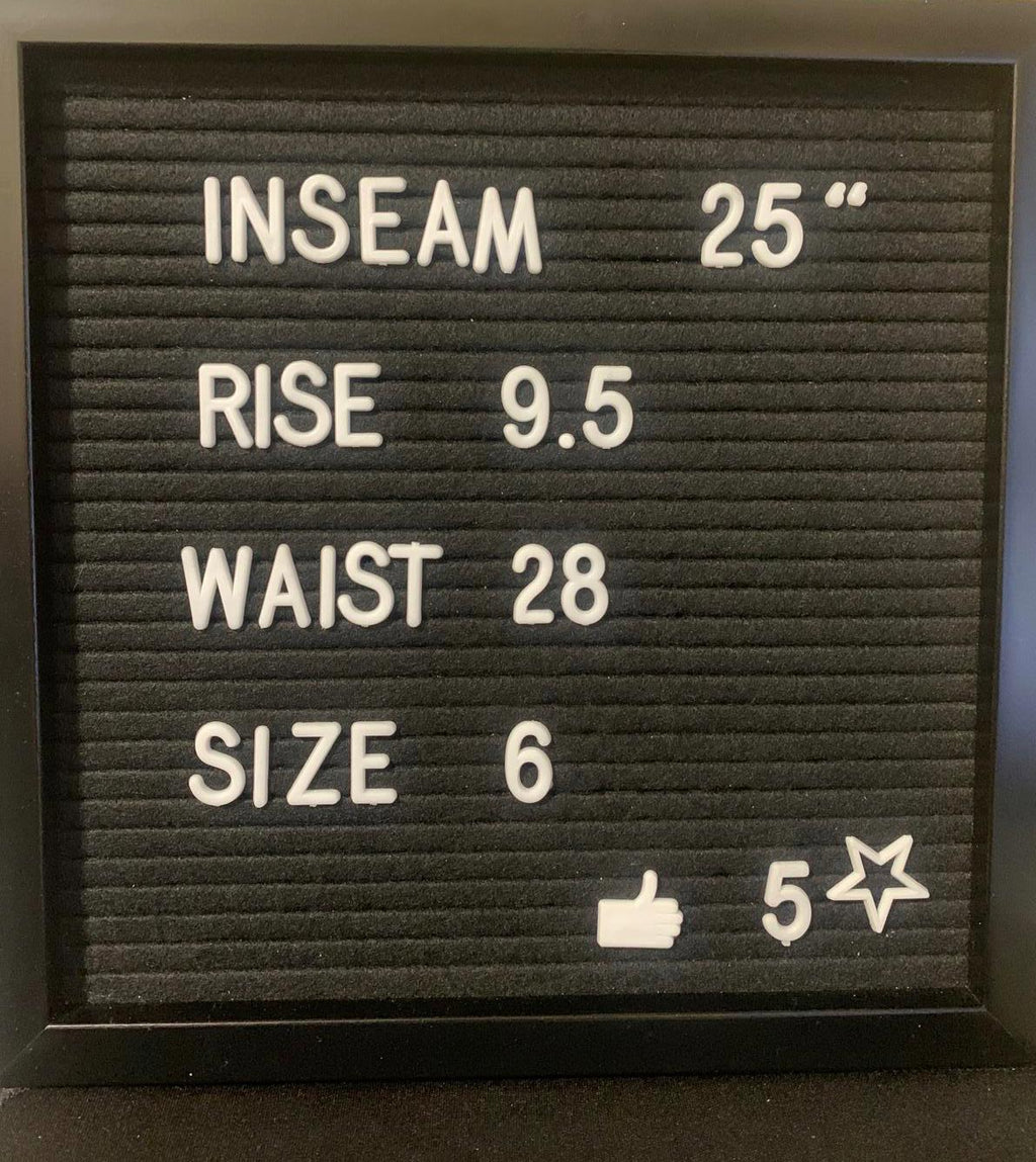 Jeans Levi's 515 Boot Cut para mujer, talla 6 L, corte de dobladillo, 25 pulgadas, azul, ancho 28 x 25 pulgadas (tamaño real)