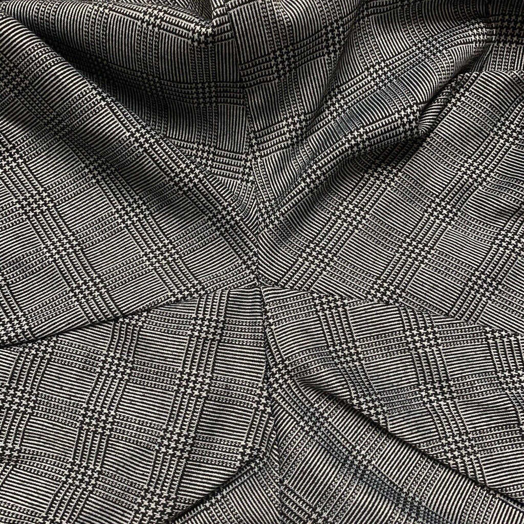 Pantalones Maze Collection para mujer, talla 3X, negros, a cuadros, elásticos y cosidos