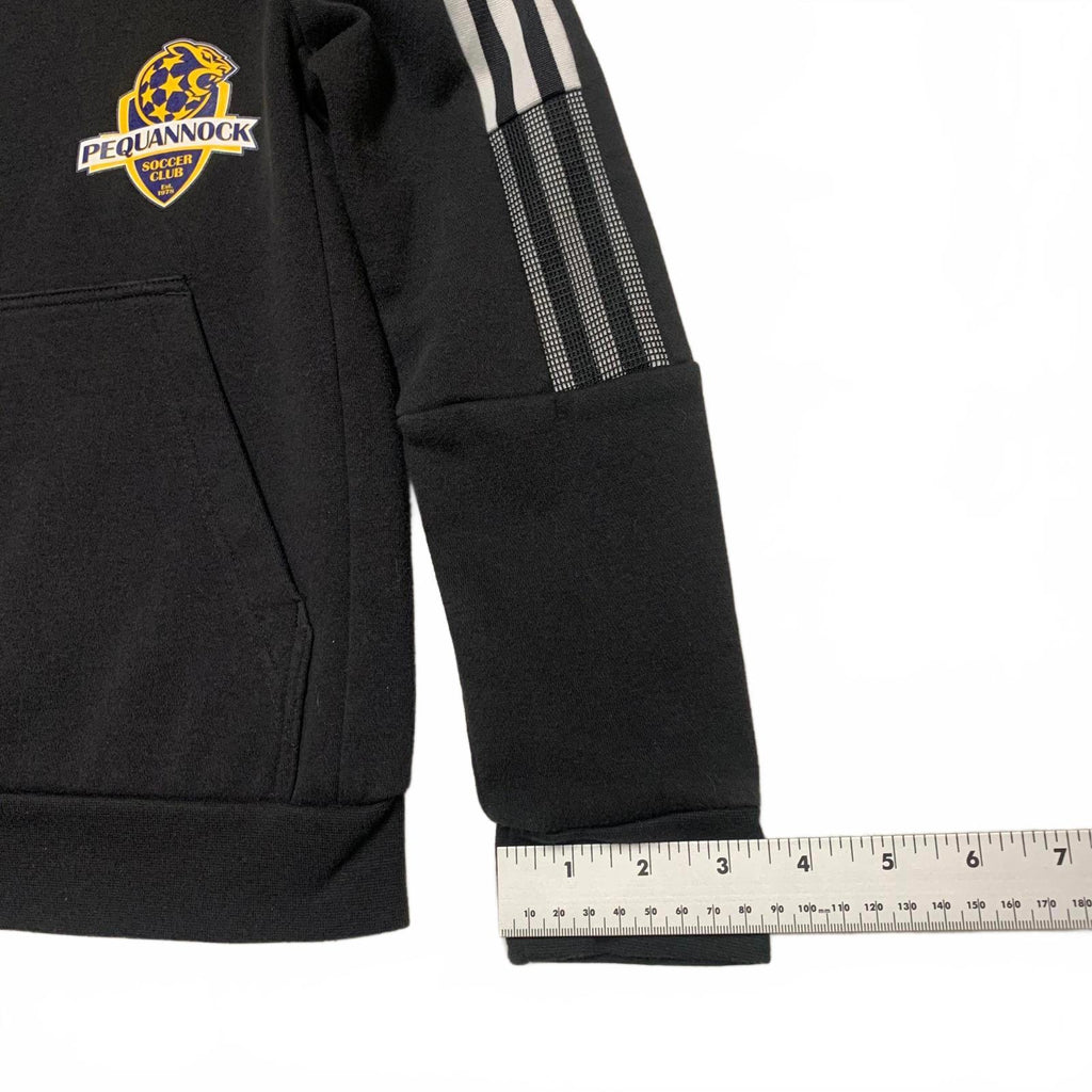 Sudadera con capucha Adidas Youth Black Soccer Club Pequanock n.° 25