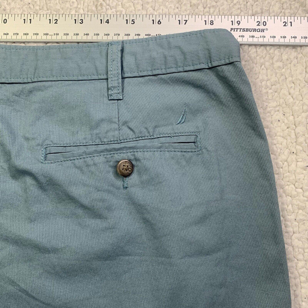 Pantalones Nautica para hombre, talla 38W 32L, pana fina, azul claro