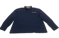 Coofandy  Men's  XXL Navy Blue Long Sleeve Polo Plaid Collar Pocket