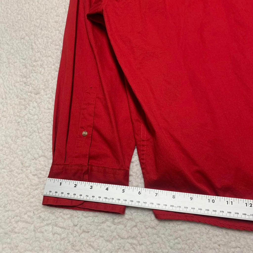 Camisa Munsingwear para hombre, con botones rojos, resistente a las arrugas, talla 3X