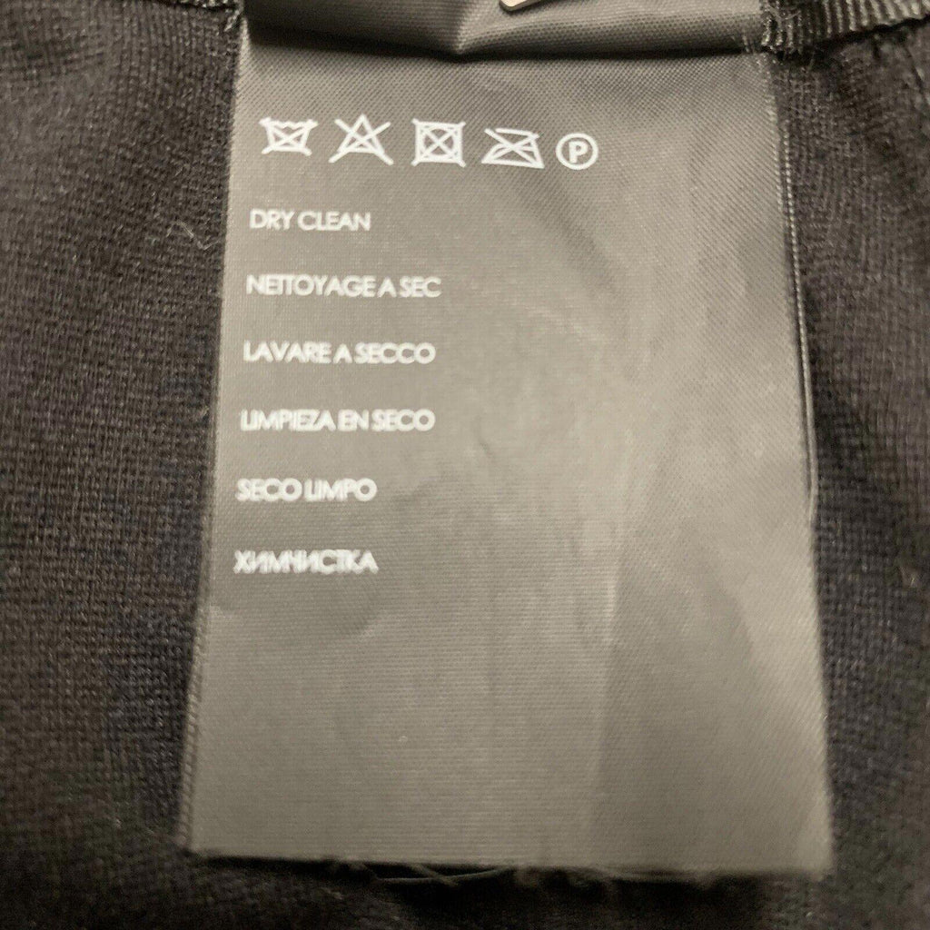 Club Monaco Wide Leg Scallop Hem Pants 8 Black