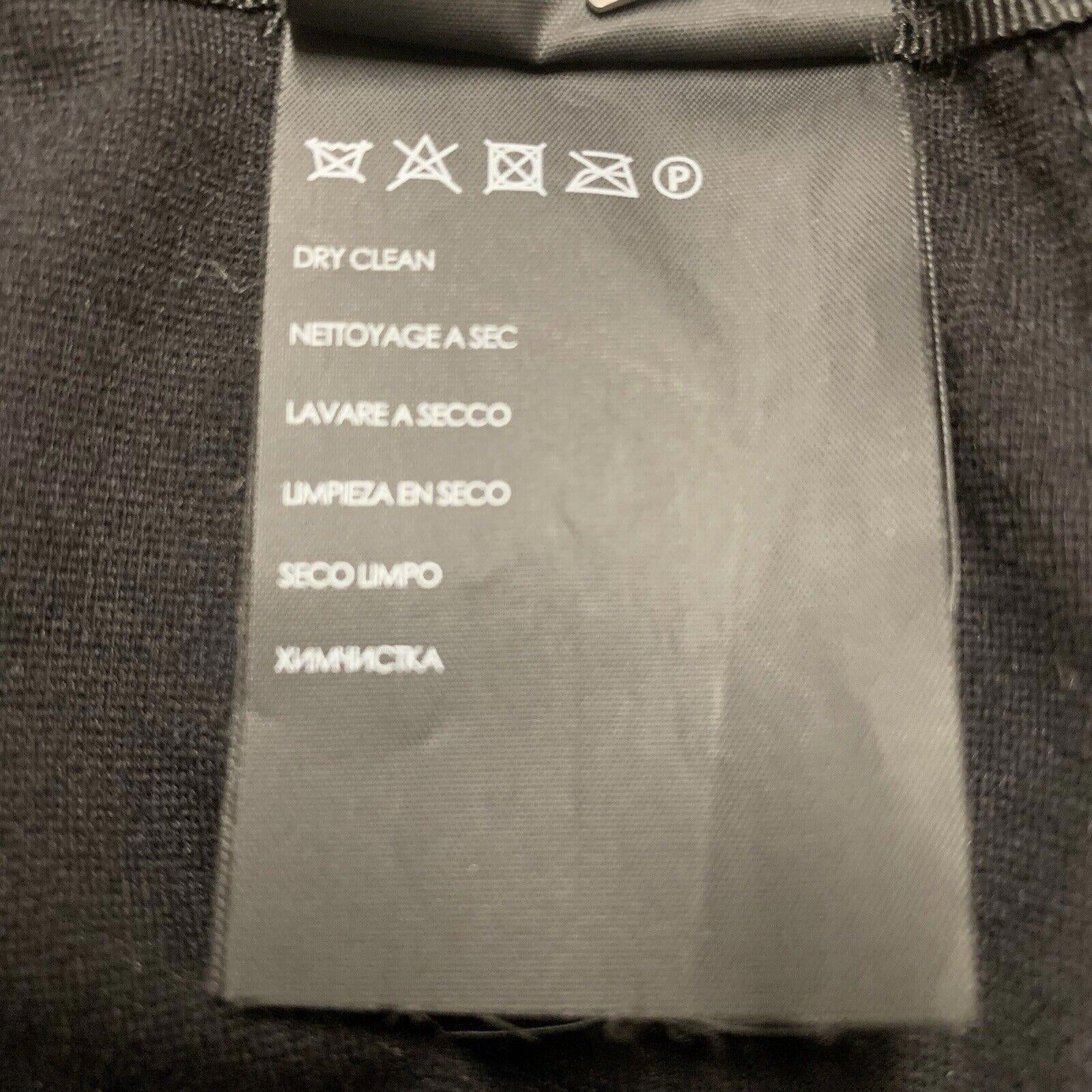 Club Monaco Wide Leg Scallop Hem Pants 8 Black